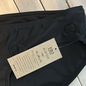 Albion fit - matte black hipster bottoms - large - nwt